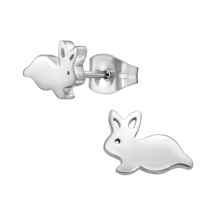 Ohrringe Ohrstecker 316L Chirurgenstahl mit Hase