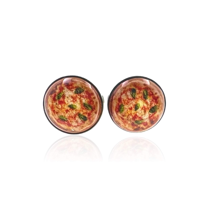 Ohrringe Ohrstecker 316L Chirurgenstahl mit Pizza