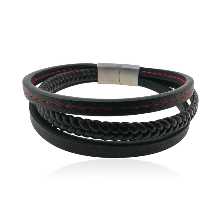 MARTIN1985 Hochwertiges Echtleder Armband Unisex Damen Herren mit magnetischem Edelstahlverschluss Geschenkverpackung