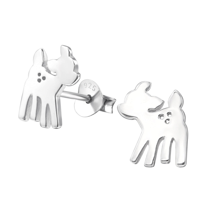 Rehkitz Kinder Ohrringe Ohrstecker 925 Sterling Silber