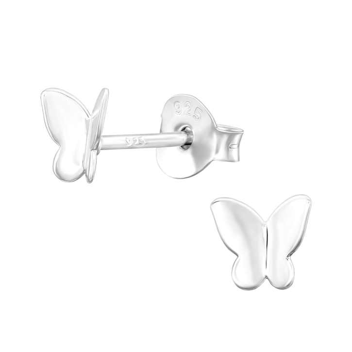 Ohrringe Ohrstecker 925 Sterling Silber mit Schmetterling