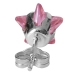 Ohrstecker 925 Sterling Silber mit Zirkonia Stern in pink