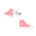 Ohrstecker Schuhe 925 Sterling Silber mit Sneaker in schwarz oder pink