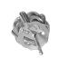 Ohrstecker 925 Sterling Silber mit Zirkonia Blume in transparent