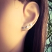 Ohrringe Ear Climber 925 Sterling Silber Ohrstecker mit drei Sternen