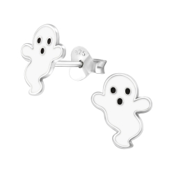 Kinder Gespenst Ohrringe Ohrstecker 925 Sterling Silber Geist